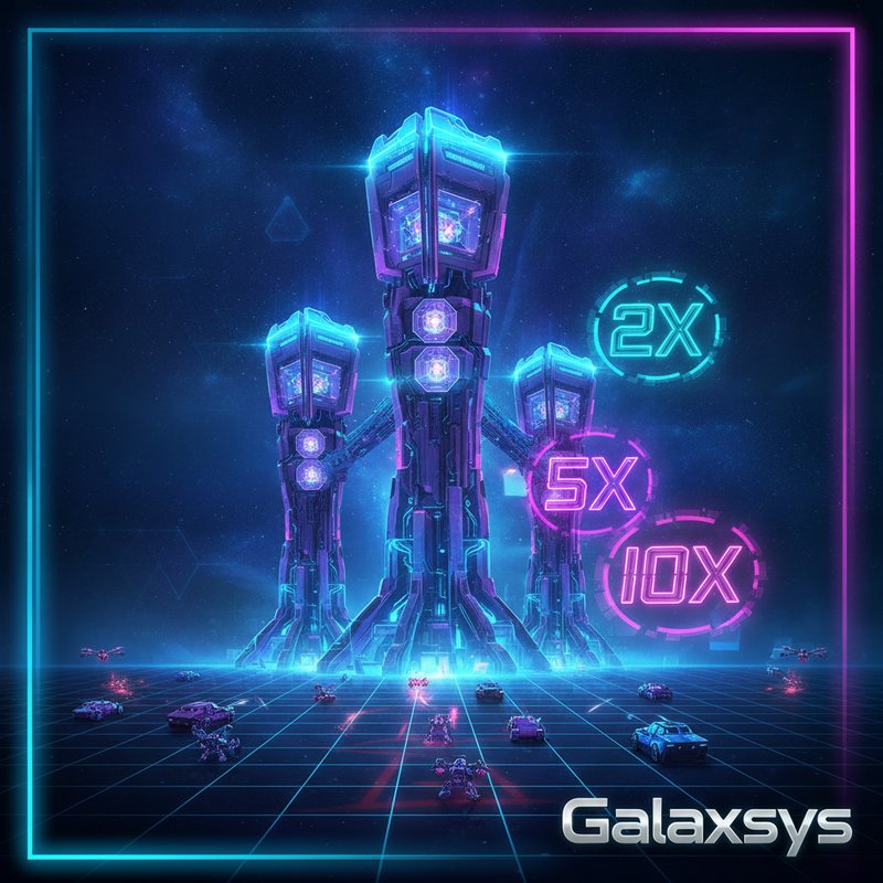 Tower Rush Slot von Galaxsys - Strategisches Verteidigungsspiel mit mehreren Turm-Ebenen, Multiplikatoren und taktischem Gameplay auf futuristischem Schlachtfeld